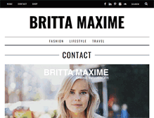 Tablet Screenshot of brittamaxime.com